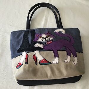 Small Cat Themed Purse with Magnetic Clasp
